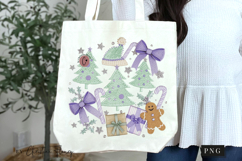 Coquette Embroidery Christmas PNG Product Image 7