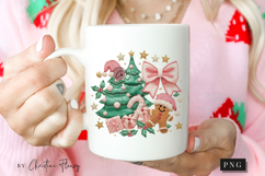 Coquette Embroidery Christmas PNG Product Image 2