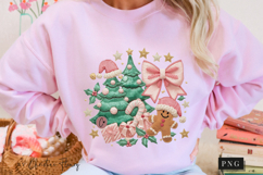 Coquette Embroidery Christmas PNG Product Image 10