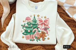 Coquette Embroidery Christmas PNG Product Image 3