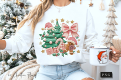 Coquette Embroidery Christmas PNG Product Image 5
