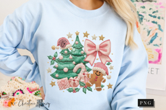 Coquette Embroidery Christmas PNG Product Image 8