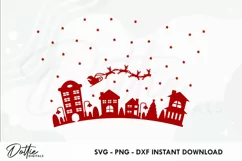 Christmas Eve No Gap Starbucks Wrap SVG | 24oz Cold Cup Product Image 2
