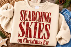 Searching Sleighs on Christmas Eve PNG | Funny Vintage Png Product Image 1