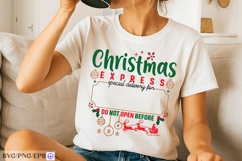 Christmas Express Gift Tag | Santa Sack Label Special SVG Product Image 4