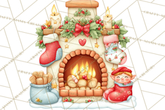 Cute Christmas Fairy Clipart Art PNG, Holiday Fairy Clip Art Product Image 2