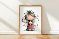 Christmas Fairy Clipart Sublimation Product Image 3