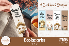 Christian bible verses being used as Trendy Christian Christmas bookmarks print