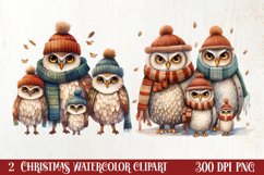 Christmas Family Animals Clipart, Christmas Clipart Product Image 1