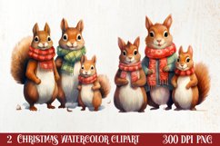 Christmas Family Animals Clipart, Christmas Clipart Product Image 1