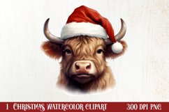 Christmas Farm Animal Peeking Clipart Sublimation Product Image 1