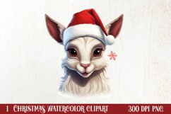 Christmas Farm Animal Peeking Clipart Sublimation Product Image 1