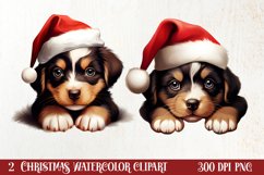Christmas Farm Animal Peeking Clipart Sublimation Product Image 1