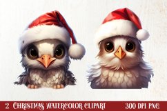 Christmas Farm Animal Peeking Clipart Sublimation Product Image 1