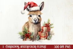 Christmas Farm Animals Clipart, Christmas PNG Product Image 1