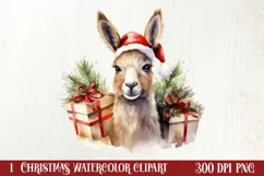 Christmas Farm Animals Clipart, Christmas PNG Product Image 1