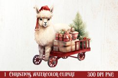 Christmas Farm Animals Clipart, Christmas PNG Product Image 1