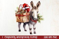 Christmas Farm Animals Clipart, Christmas PNG Product Image 1