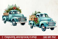 Christmas Farm Animals Clipart, Christmas PNG Product Image 1
