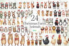 Christmas Farm Animals Sublimation Product Image 1