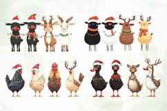 Christmas Farm Animals Sublimation Product Image 7