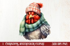 Christmas Farm Animals Sublimation Clipart Product Image 1