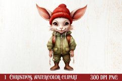 Christmas Farm Animals Sublimation Clipart Product Image 1