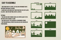 Christmas Farmhouse 3D Layered | Christmas Farm Shadow Box Product Image 4