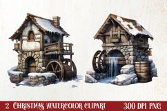 Christmas Farm Clipart, Christmas Clipart Product Image 1