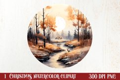 Christmas Farm Clipart, Christmas Clipart Product Image 1