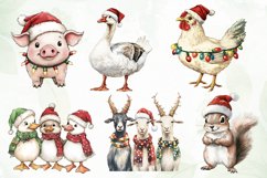 Christmas Farm Sublimation Clipart Product Image 6