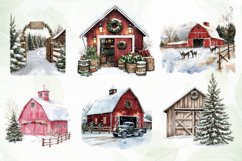 Christmas Farm Sublimation Clipart Product Image 5