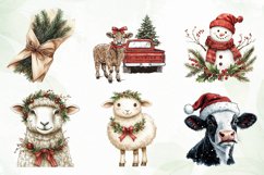 Christmas Farm Sublimation Clipart Product Image 3
