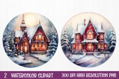 Christmas Farm Ornaments Clipart Sublimation, Christmas PNG Product Image 1