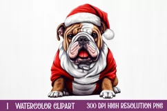 Cute Christmas Dog Sublimation Clipart, Cute Christmas Dog Product Image 1