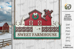 Christmas Farm Signs Bundle Laser Cut. Christmas Decor SVG Product Image 12