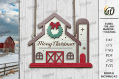 Christmas Farm Signs Bundle Laser Cut. Christmas Decor SVG Product Image 9