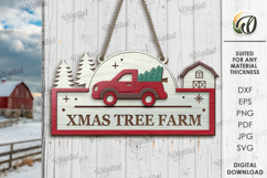 Christmas Farm Signs Bundle Laser Cut. Christmas Decor SVG Product Image 10
