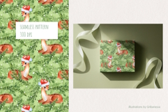 Christmas Fawn Seamless Pattern Product Image 2