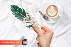 Christmas Feather Sticker, Christmas Decorations Product Image 1