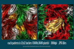 Christmas Patterns, Christmas Feathers Patterns, Holiday, s1 Product Image 2