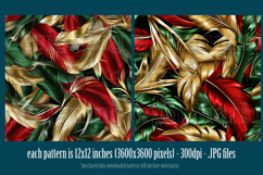 Christmas Patterns, Christmas Feathers Patterns, Holiday, 10 Product Image 2