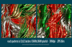 Christmas Patterns, Christmas Feathers Patterns, Holiday, 12 Product Image 2
