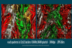 Christmas Patterns, Christmas Feathers Patterns, Holiday, 12 Product Image 3
