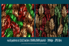Christmas Patterns, Christmas Feathers Patterns, Holiday, 15 Product Image 2