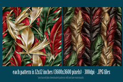 Christmas Patterns, Christmas Feathers Patterns, Holiday, s2 Product Image 3