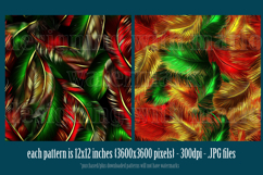Christmas Patterns, Christmas Feathers Patterns, Holiday, s3 Product Image 3