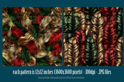 Christmas Patterns, Christmas Feathers Patterns, Holiday, s6 Product Image 2