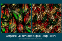 Christmas Patterns, Christmas Feathers Patterns, Holiday, s6 Product Image 3