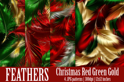 Christmas Patterns, Christmas Feathers Patterns, Holiday, s7 Product Image 1